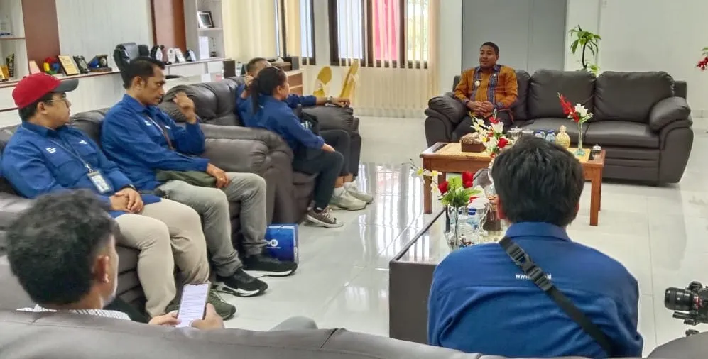 Audiensi Bupati Sikka Bersama Tim TVRI Stasiun NTT : Dorong Promosi Wisata di Sikka