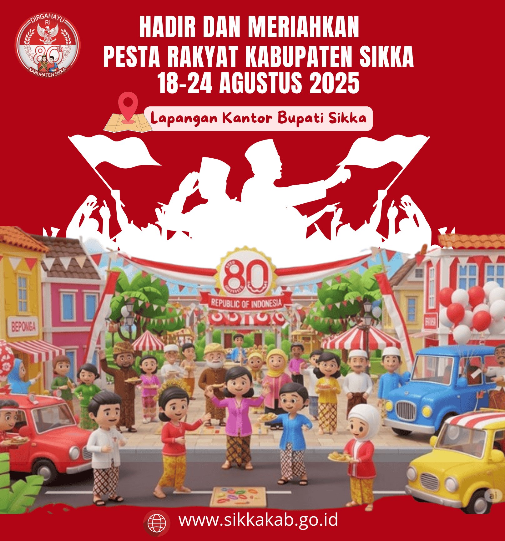 Pesta Rakyat Kabupaten Sikka Dalam Rangka Memperingati HUT RI Ke - 80 