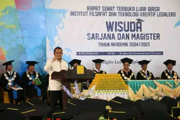 Rapat Senat Luar Biasa IFTK Ledalero, Gubernur NTT : Wisuda Bukan Sekadar kelulusan, Tetapi Perutusan, Pernyataan Iman dan Nalar