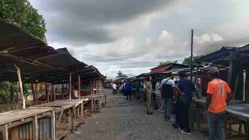 Setelah Penutupan Pasar Wuring Satgas Penertiban Terus Lakukan Penjagaan