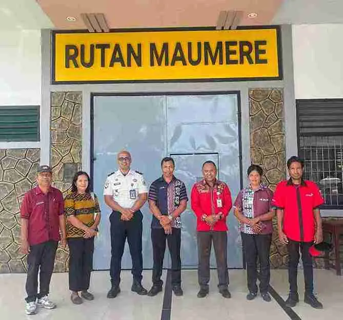 DISARPUS Sikka Gelar Pelayanan Perpustakaan di Rutan Kelas II-B Maumere