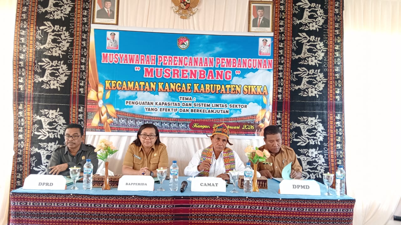 Musrenbang Kecamatan Kangae Tahun 2026 Digelar, Fokus Usulan Prioritas Yang Sudah Disepakati