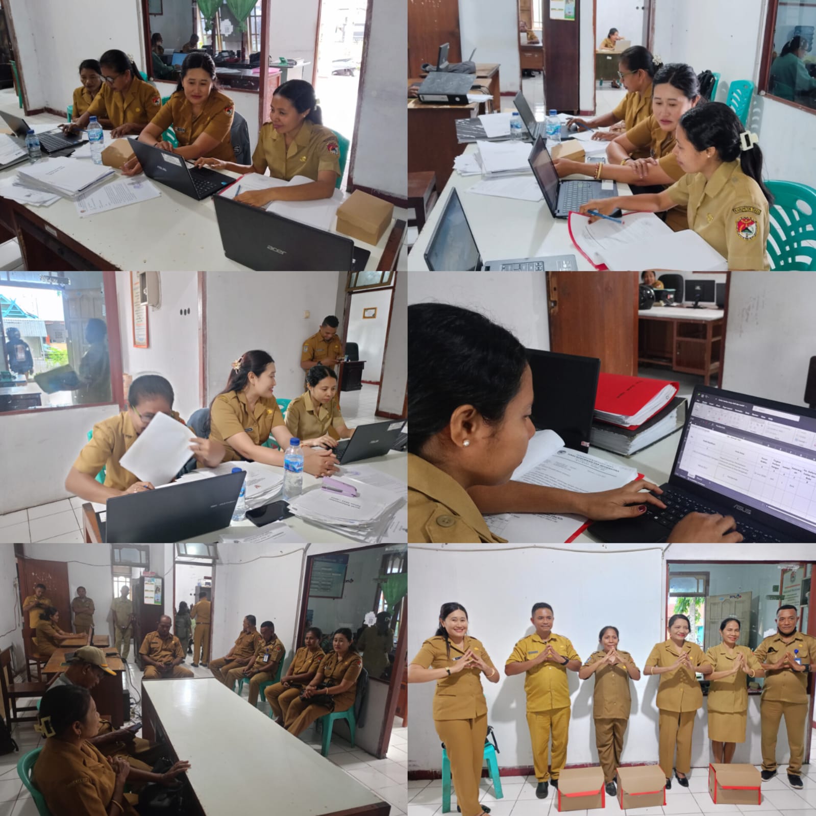 DISARPUS Sikka Lakukan Pemeliharaan dan Penyusutan Arsip di Dinas Kominfo Sikka 