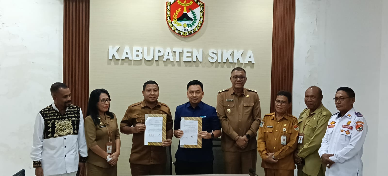 Pemkab Sikka dan PT. FTF Globalindo Tandangani PKS  e- Retribusi Parkir Tepi Jalan Umum 
