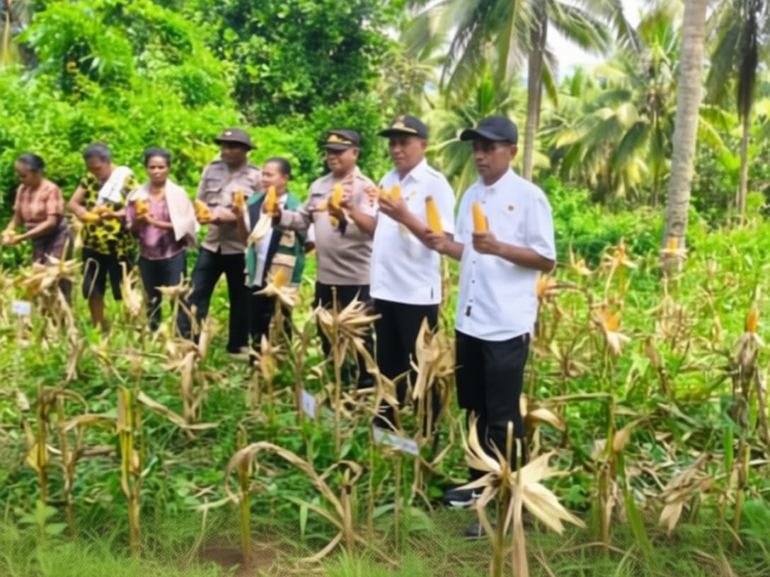 Panen Jagung Hibrida BISI 18 di Desa Lusitada, Wujud Nyata Ketahanan Pangan di Kecamatan Nita