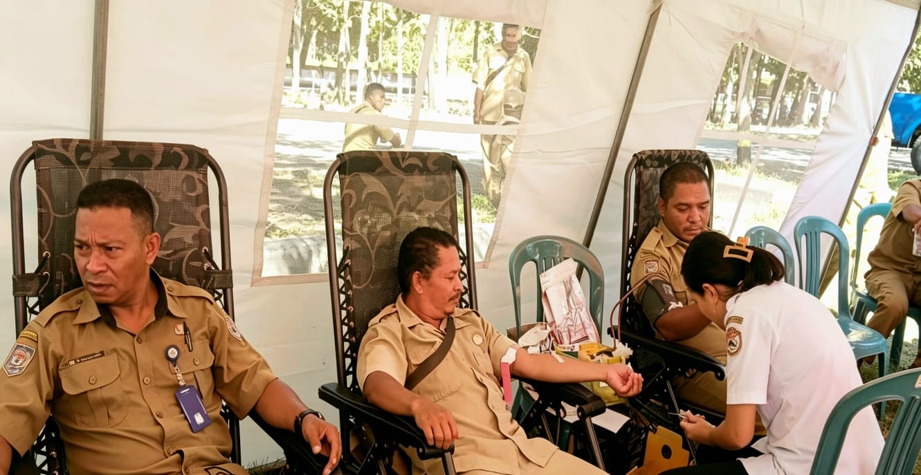 Peringati HLUN Ke- 30, Dinas Sosial Sikka Gelar Donor Darah dan Pemeriksaan Kesehatan Gratis
