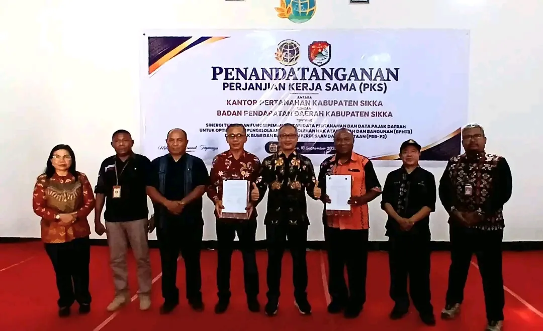 Guna Meningkatkan PAD, Pemda Sikka dan ATR/BPN Sikka Jalin Kerja Sama